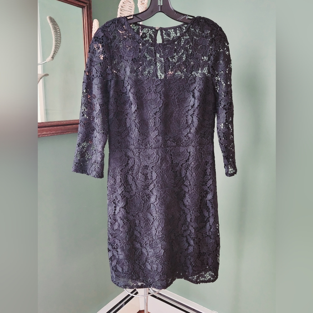 JCrew Collection Black Lace Dress Sz 8 NWT